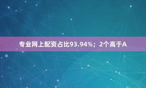 专业网上配资占比93.94%；2个高于A