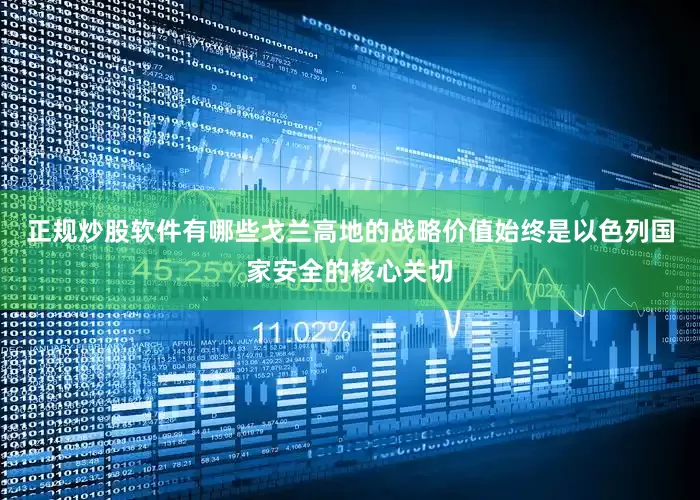 正规炒股软件有哪些戈兰高地的战略价值始终是以色列国家安全的核心关切